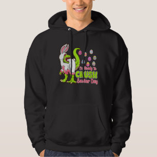 Kids I'm Ready To Crush Easter Day Cute Dinosaur E Hoodie