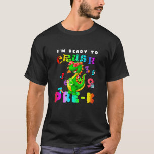 Kids Im Ready To Crush Kindergarten Monster Dinosa T-Shirt