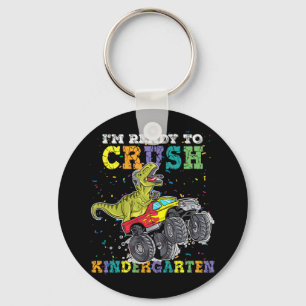 Kids I'm Ready To Crush Kindergarten Monster Truck Keychain