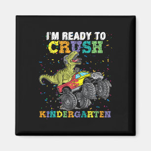 Kids I'm Ready To Crush Kindergarten Monster Truck Magnet