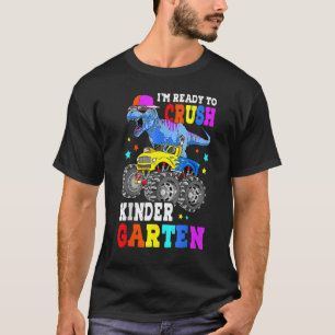 Kids I'm Ready To Crush Kindergarten Monster Truck T-Shirt