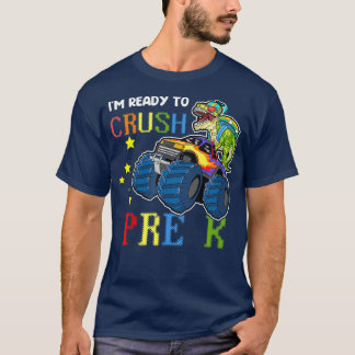 Kids I'm Ready To Crush Pre K Tee Monster Truck Di