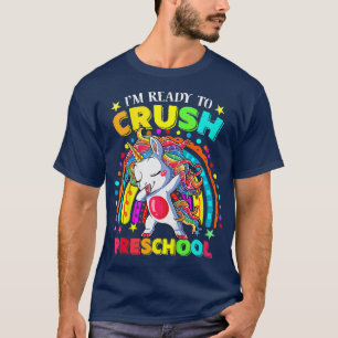 Kids I'm Ready To Crush Preschool Dabbing Unicorn T-Shirt