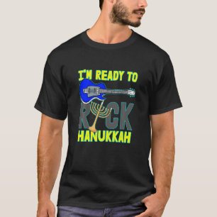 Kids Im Ready To Rock Hanukkah Guitar Music Instru T-Shirt
