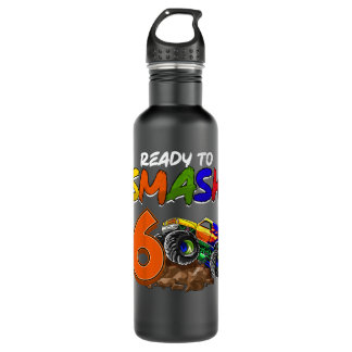 Kids I'm Ready To Smash Being 6 Monster Truck Birt 710 Ml Water Bottle