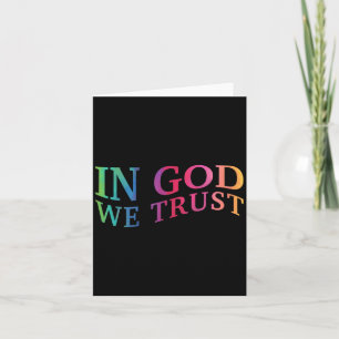 Kids In God We Trust Good Christian Jesus Son Sist Card