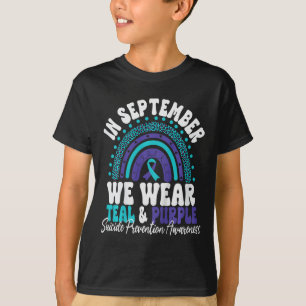 Kids In September We Wear Teal And Purple Suicide T-Shirt