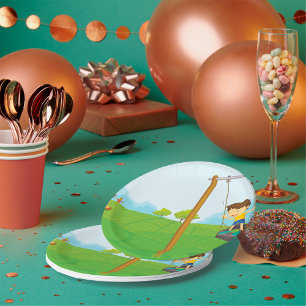 Kids In The Park Paper Plate