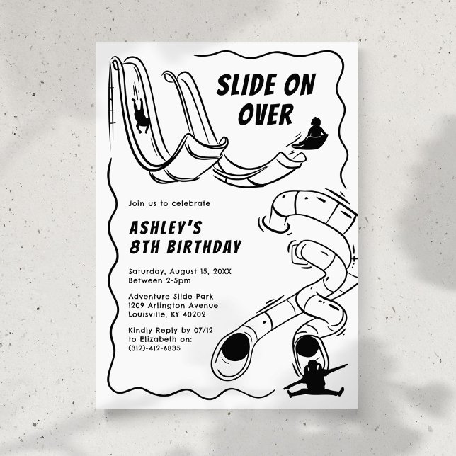 Kids Indoor Slide Park Birthday Party Invitation (Creator Uploaded)