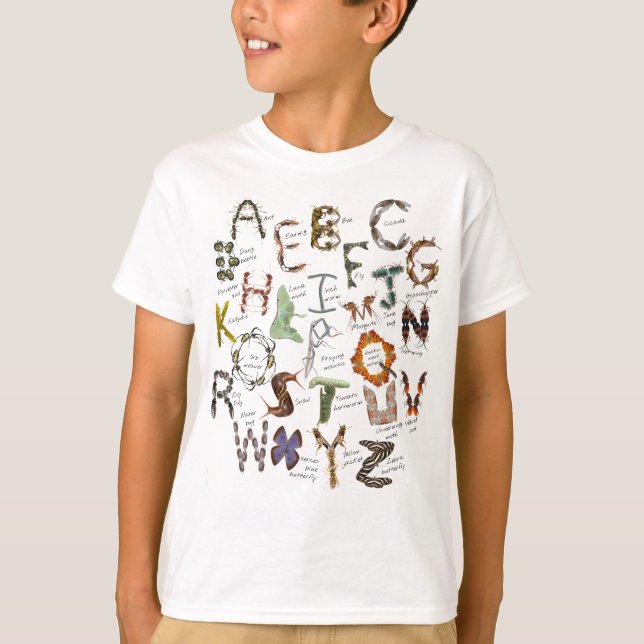 Kids Insect Alphabet - Bug Shirt  (Front)