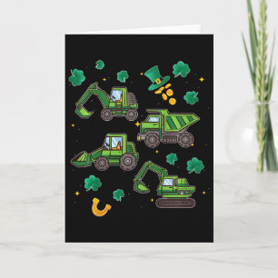 Kids Irish Construction Truck Crane Toddler Boys S Card