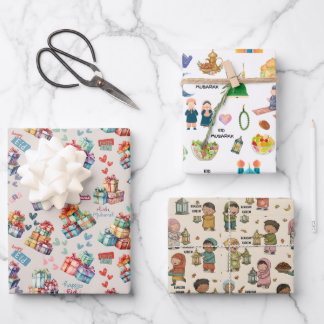 Kids Islamic Gift Wrap – Colourful Eid & Ramadan