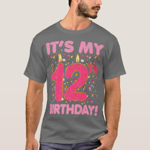 Kids It`s my 12th Birthday Candy Bonbons 12 Years  T-Shirt