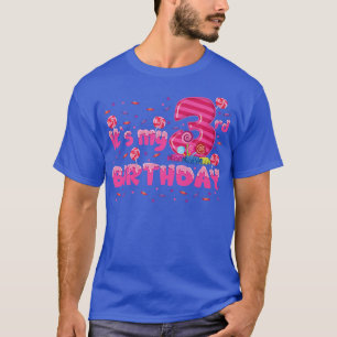 Kids It`s my 3rd Birthday Candy Bonbons 3 Years ol T-Shirt