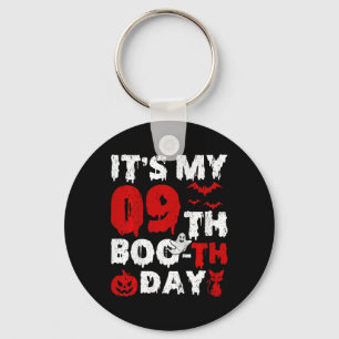 Kids It’s My 9th Boo-th Day Scary 9th Birthday Hal Keychain