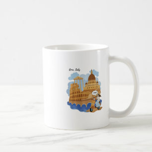 Kids Italy Souvenir Girl On Bike Saying Ciao - Hel Coffee Mug