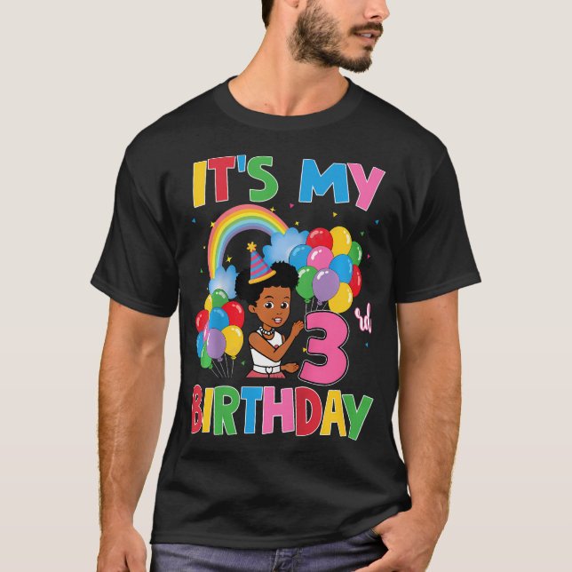 Kids It'S My 3Rd Birthday Gracie'S Corner Three T-Shirt (Front)