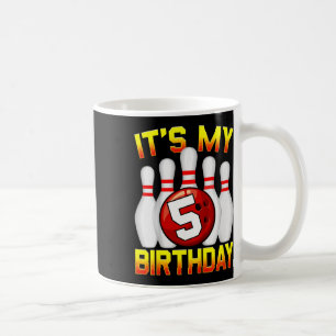 Kids It's My 5th Birthday Bowling 5 Years Old Birt Coffee Mug