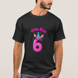 Kids It's My 6th Birthday Happy 6 Years Old Unicor T-Shirt