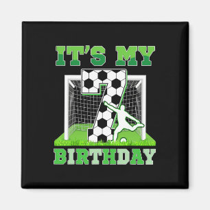 Kids It's My 7 Birthday Boy Funny 7yr Birthday Soc Magnet