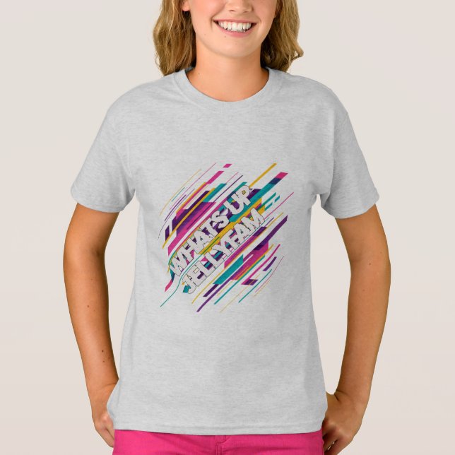 Kids JellyFam Baseball Long Sleeve Tee (Front)