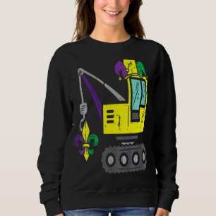 Kids Jester Crane Mardi Gras Cute Boys Kids Toddle Sweatshirt