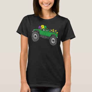 Kids Jester Monster Truck Mardi Gras Cute Boys Kid T-Shirt