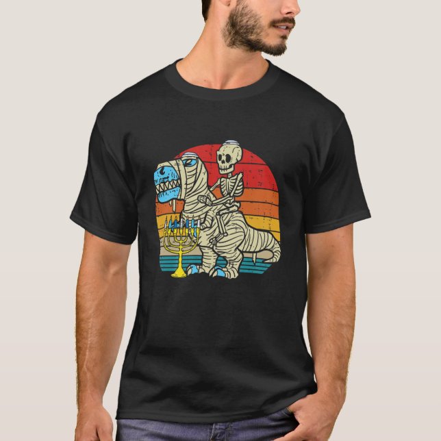 Kids Jew Skeleton Dinosaur Mummy Funny Toddler Boy T-Shirt (Front)