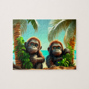 Kids Jigsaw Puzzle - Gorillas