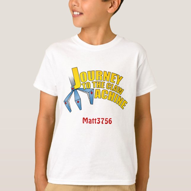 Kid's Journey to the Claw t shirt (Front)