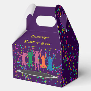 Kids Jump & Play Trampoline Birthday Bash Favor Box