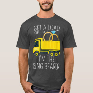 Kids Junior Wedding Party Truck Kids Ring Bearer T-Shirt