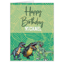 Kids Jurassic Dino Dinosaur Personalized Birthday