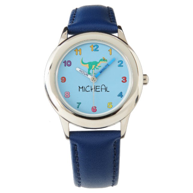 Kids Jurassic Dino Dinosaur Watch (Front)