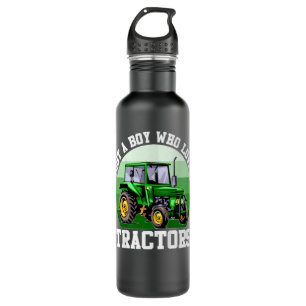 Kids Just A Boy Who Loves Tractors Farm Kid Birthd 710 Ml Water Bottle