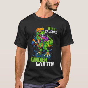 Kids Just Crushed Kindergarten Monster Truck Dinos T-Shirt