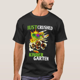 Kids Just Crushed Kindergarten Monster Truck Dinos T-Shirt