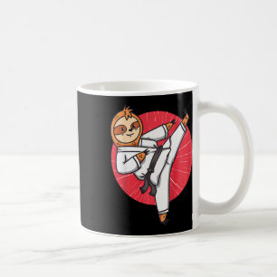 Kids Karate Sloth Black Belt Funny Martial Arts Gr Coffee Mug