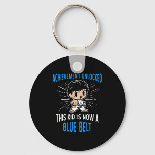 Kids Karate Student Blue Belt Award T Shirt Gift  Keychain