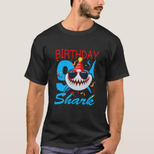 Kids Kids 365 Birthday Shark 9 Years Old Boy 9Th B T-Shirt