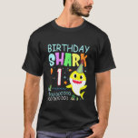 Kids Kids Baby Shark 1 Years Old 1st Birthday Doo  T-Shirt<br><div class="desc">Kids Kids Baby Shark 1 Years Old 1st Birthday Doo Doo</div>