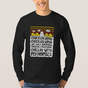 Kids Kids Chicken Wing Chicken Wing Hot Dog And Bo T-Shirt