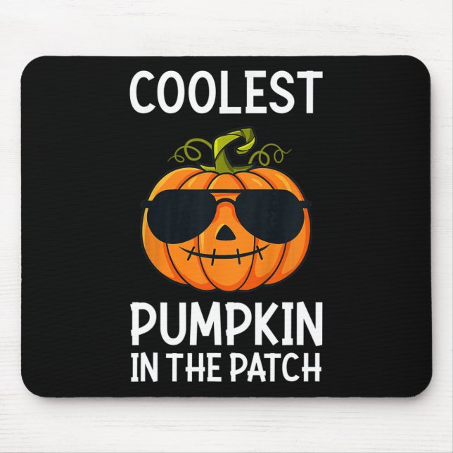 Kids Kids Coolest Pumpkin In The Patch Toddler Boy Mouse Pad (Front)