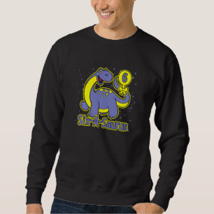 Kids Kids Cute 6th Birthday Brontosaurus Dinosaur Sweatshirt