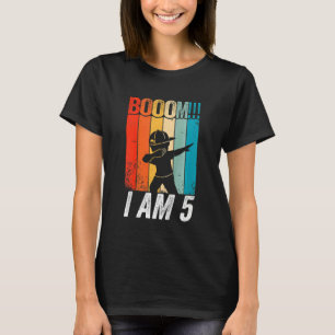 Kids Kids Dabbing Birthday 5 Years Old Birthday O T-Shirt