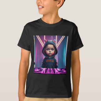 Kids Kids DJ Disc Jockey Fun Children's EDM Christ T-Shirt