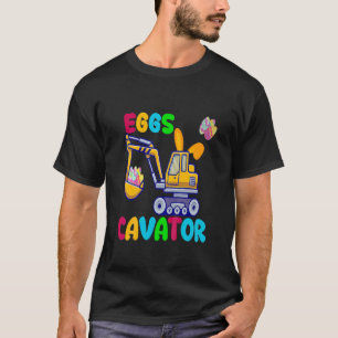 Kids Kids Eggscavator Happy Easter Funny Excavator T-Shirt