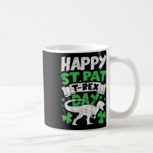 Kids Kids Happy St Pat Trex Day Dino St Patricks D Coffee Mug