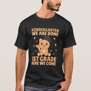 Kids Kids Kindergarten Graduate Cat Graduation 2 T-Shirt