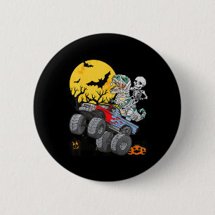 Kids Kids Skeleton Monster Truck Moon Candy Toddle 2 Inch Round Button